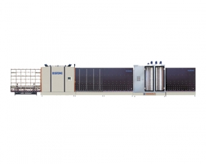 立式自動板內(nèi)合片中空玻璃生產(chǎn)線（三毛刷、自動合片、板壓）
